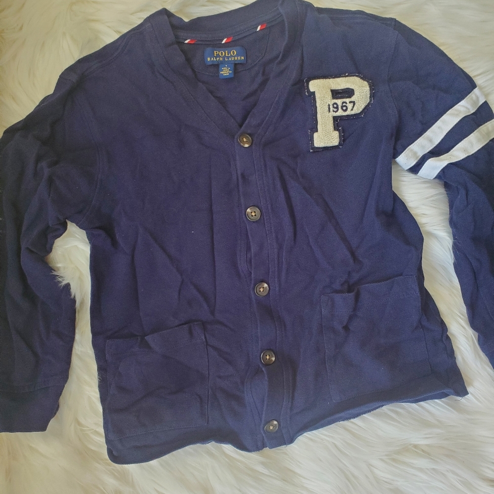 Polo Navy Cardigan
